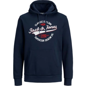 Jack & Jones Erkek Kapşonlu Sweatshirt 12189736