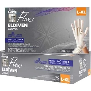 Hız Danışmanlık Reflex Flex Glove Pudrasız 100'lü Bej / L-Xl Beden 2 Kutu