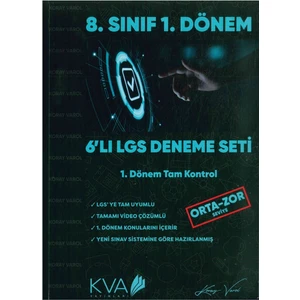 Koray Varol Akademi 8.Sınıf 1. Dönem 6' Lı LGS Deneme Seti (1. Dönem Tam Kontrol)