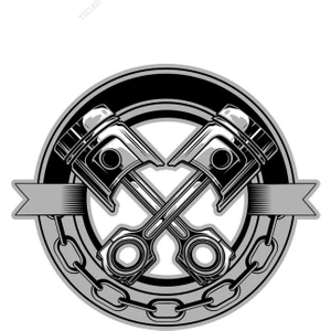 Tsc Motosiklet Motor Piston Sticker 15 cm