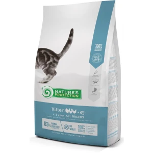 Nature's Protection Kitten Düşük Tahıllı Kümes Hayvanlı ve Karidesli Yavru Kedi Maması 2 kg