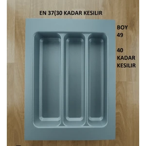 37/49cm  Cekmece Içi Lux Gri Kepcelık  31/40cm  Kadar Kesılebılır Kesım
