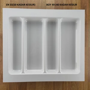 55/49 Cm Cekmece Içi Luks Beyaz Kepçelık 50/40 Cm Kadar Kesılebılır Kesım