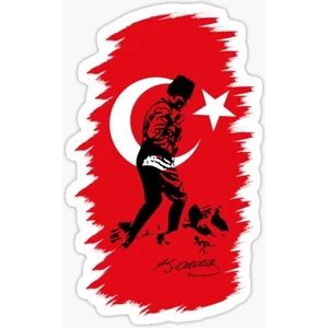 Tsc Atatürk Sticker Yapıştırma 17  cm