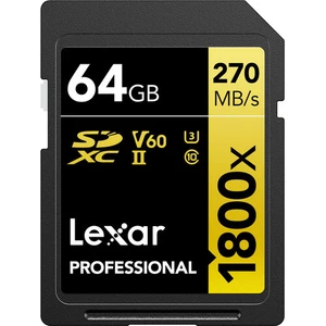 64GB Gold Series 1800X Uhs-Iı Sdxc Hafıza Kartı 270MBS