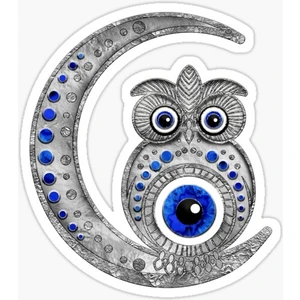 Tsc Nazar Boncuğu Model5 Sticker Oto Yapıştırma Etiket 15 cm