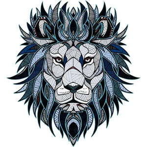 Tsc Aslan Kafası Desen Araba Sticker Etiket 18 cm