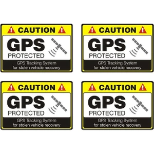 Tsc 4x Gps Koruma Takip Araba Sticker 12 Cmx8 cm Etiket
