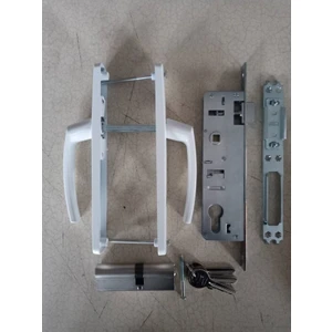 Pvc - Pen Silindirli Kapı Kolu Kilit Seti