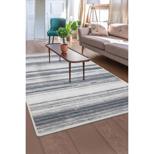 Diji Dekor Dijidekor 9026 Gri Saçaksız Dijital Halı Kaymaz Yıkanabilir Iskandinav Yolluk 140X400