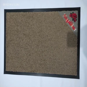Nem Alıcı Kalın Iç Dış Kapı Önü Paspas Kırmızı Gül Sticker 50 x 75 cm Kauçuk Kenar