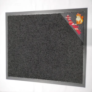 Nem Alıcı Kalın Iç Dış Kapı Önü Paspas Sarı Kedi Sticker 50 x 75 cm Kauçuk Kenar