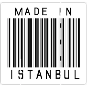 Tsc 17 cm Made In Istanbul Yapıştırma Etiket Araba Cam Md4