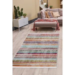 Diji Dekor Dijidekor Multi Uygun Saçaklı Dijital Halı Kaymaz Yıkanabilir Iskandinav Yolluk 180X350