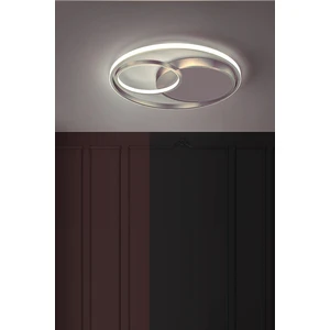 Ömür Avize Bonasera Modern Gri Kasa Beyaz Ledli Ikili Avize