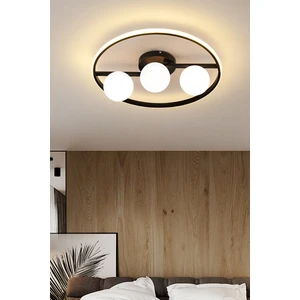 Ömür Avize Rivera Modern Beyaz Globe (Kapalı Camlı) Ledli Avize