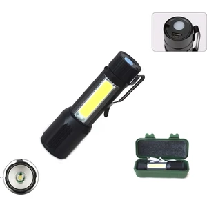 Mini Çok Güçlü Şarjlı Kutulu El Feneri Fener (Xpe-Cob LED )