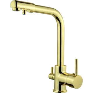 Fiyonk Armatür Lüx 3 Yollu Arıtma Bataryası Gold