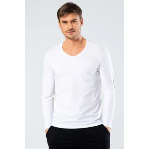 Erkek V Yaka Uzun Kollu T-Shirt