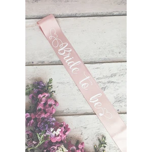 Bride To Be Kuşak Pembe Renk 6 cm Kalınlıkta 1 Adet Bekarlığa Veda Kutlamaları İçin