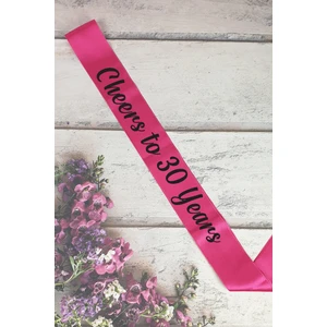 Cheers To 30 Years Doğum Günü Partisi Kuşağı