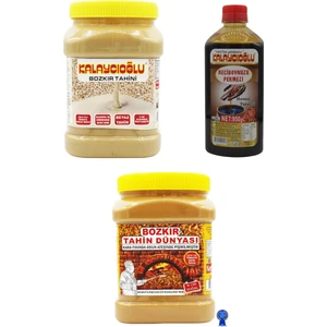 Beyaz 935 gr + Bozkır Tahin Dünyası 935 gr + Harnup Pekmezi 950 gr Ekonomik Paket