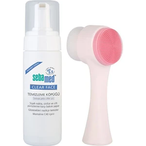 Clearface Yüz Temizleme Köpüğü 150 ml ve Yüz Temizleme Fırçası