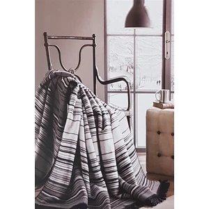 Striped Lacivert Tv Battaniyesi
