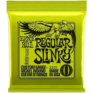 Ernie Ball P02221 Regular Slinky Nickel 10-46 Elektro Gitar Teli