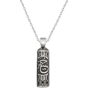 925 Gümüş Hüseyin Yazılı Cevşen 925 Ayar Gümüş Kolye