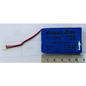 7,4 V 900 mAh Lityum Polimer Şarj Edilebilir Pil Lacivert