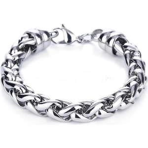 Jessieyou Mall Dokuma Bambu Sepet Basit Tasarımlı Titanyum Çelik Bilezik (Yurt Dışından)