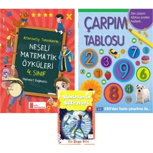 Ata Yayıncılık 4. Sınıf Neşeli Matematik Öyküleri+Çarpım Tablosu