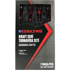 Izeltaş Tornavida Seti 4100 Kraft Seri Tornavida Seti 7 Parça