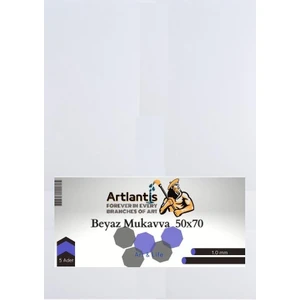 Beyaz Renkli Mukavva 50X70 5 Adet Artlantis Renkli Mukavva 5 Adet
