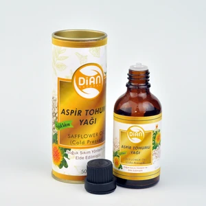 Organik Aspir Tohumu Yağı 50 ml -  %100 Saf Doğal Soğuk Sıkım Safflower Seed Oil