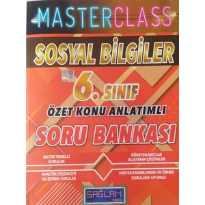 Sağlam Test Masterclass Sosyal Bilgiler 6. Sınıf Soru Bankası