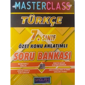 Sağlam Test Masterclass Türkçe 7. Sınıf Soru Bankası