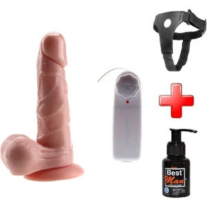 Lilitu Shop 14 Cm Belden Bağlamalı Kumandalı Titreşimli Dildo Vibratör Penis