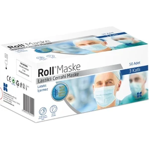 Maske 50'li Steril Cerrahi