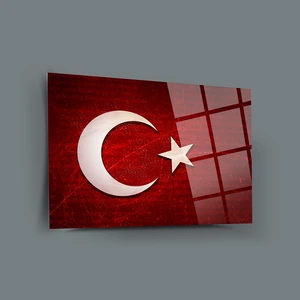 Srd Concept Türk Bayrağı 4 Cam Tablo-Bayrak Tablo