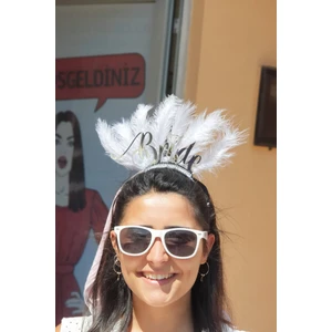 Tüylü Bride Taç, Gelin Tacı