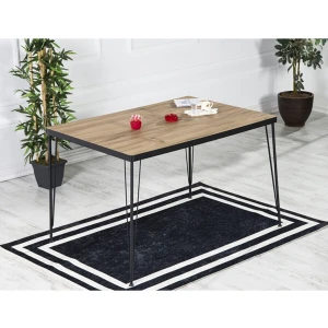 Trendy Assel Berrak Masası Takımı-Mutfak Masası Takımı- 60X120
