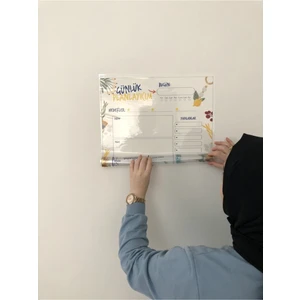 Günlük Planlayıcı Yazı Tahtası Akıllı Kağıt Tahta Planner Tutunabilir Kağıt + Kalem 47X70 cm