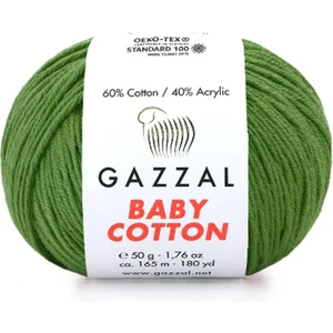 Baby Cotton Amigurumi Ipi Çimen Yeşili - 3449 - 50 Gr. Punch Ipi