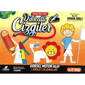 Adeda Yayıncılık Dikkatli Çizgiler - Görsel Motor Algı ve Dikkat Çalışmaları