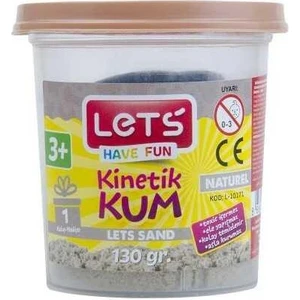Lets Kinetik Kum 130 Gr. Naturel Pls. Kutu / L-10171