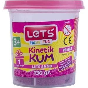 Lets Kinetik Kum 130 Gr. Pembe Pls. Kutu / L-10174