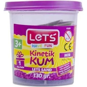 Lets Kinetik Kum 130 Gr. Mor Pls. Kutu / L-10173