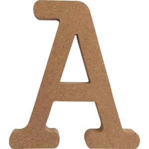 Neşeli Ahşap Dik Durabilir Boyanabilir Ahşap A Harfi 20 cm 18 mm
